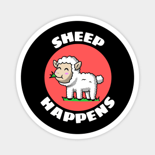 Sheep Happens | Sheep Pun Magnet